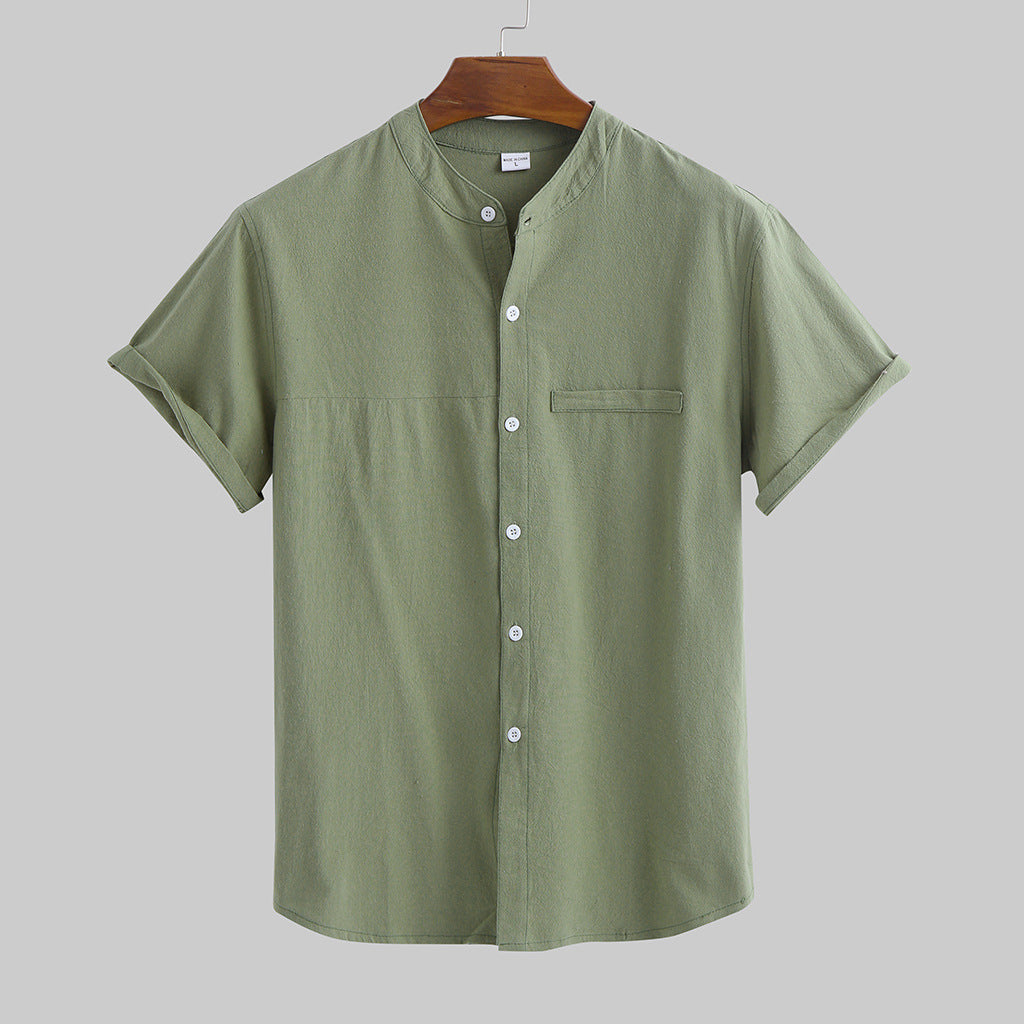 Loose Cotton And Linen Short Sleeve - Dolce Elegante