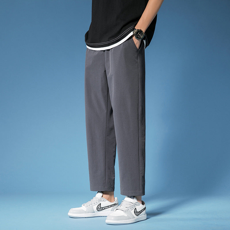 Mens Fashion Casual Solid Color Pants
