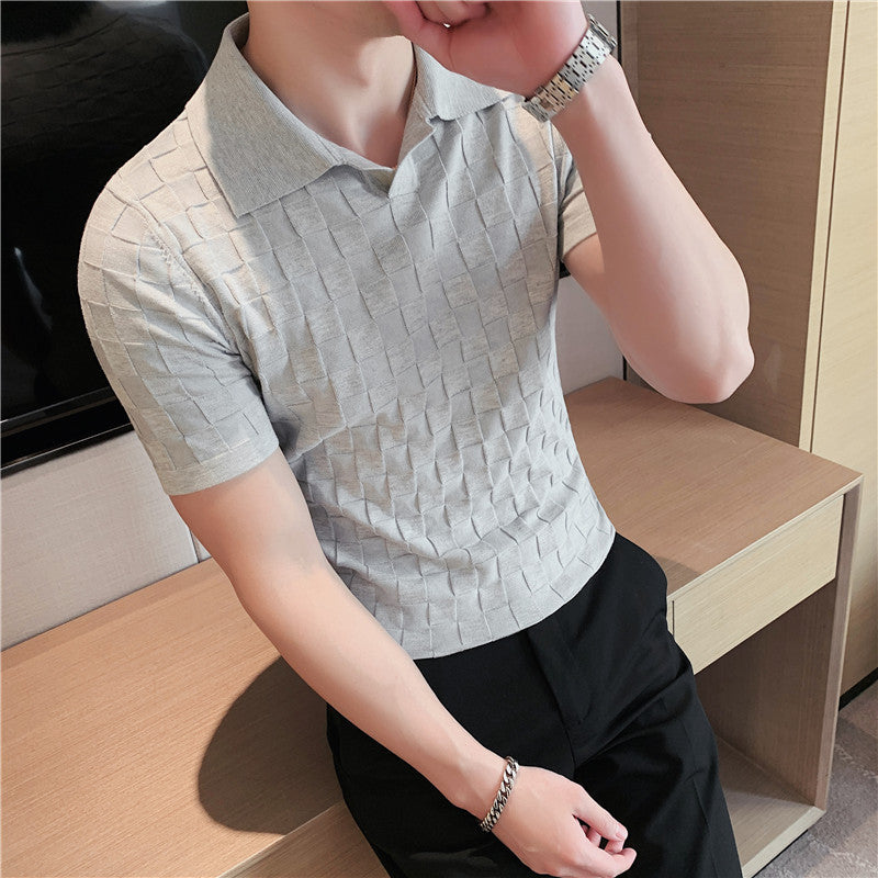 Summer New Men's Short Sleeve Polo Shirt - Dolce Elegante