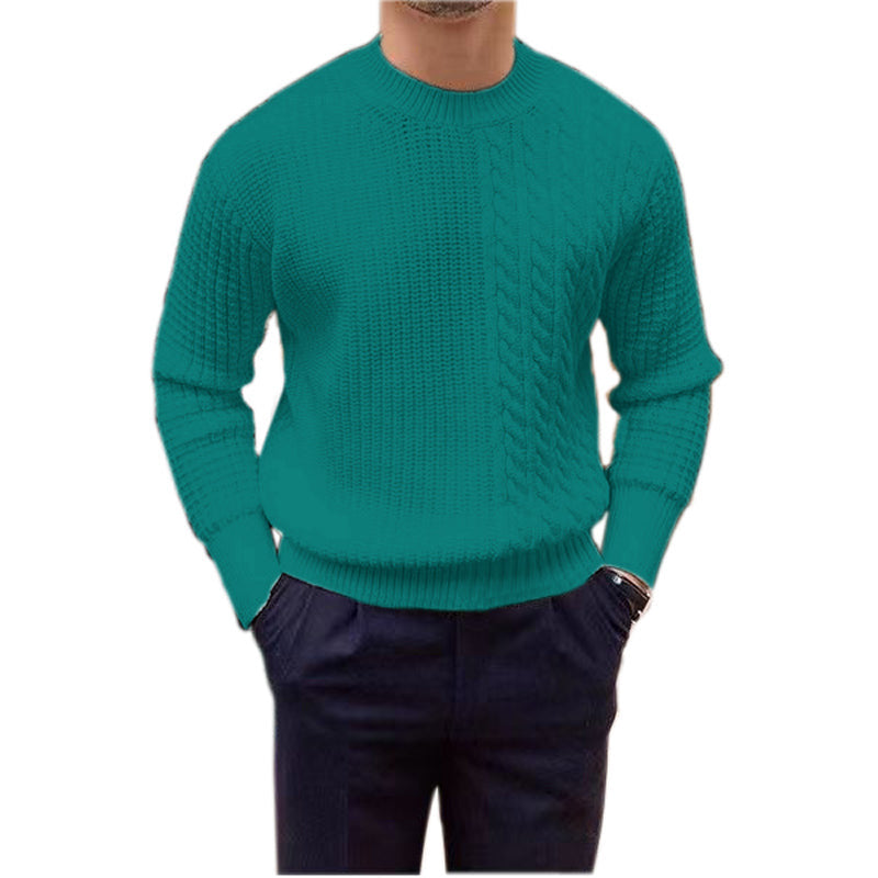 Men's Clothing Knitted Sweater Twisted String Design Sense