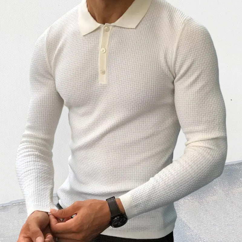 Slim Long Sleeve Top Men's Clothing