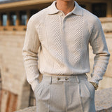 Men's Old Money Thickened Warm Base Sweater With Lapel