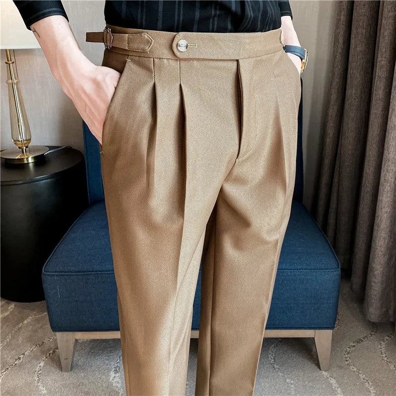 Straight Old Money Style Casual Pants