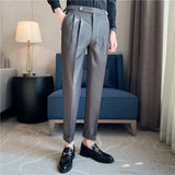 Straight Old Money Style Casual Pants