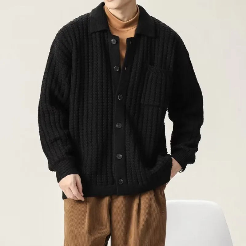 Loose Oversized Solid Color Knit Sweater Old Money Design - Dolce Elegante